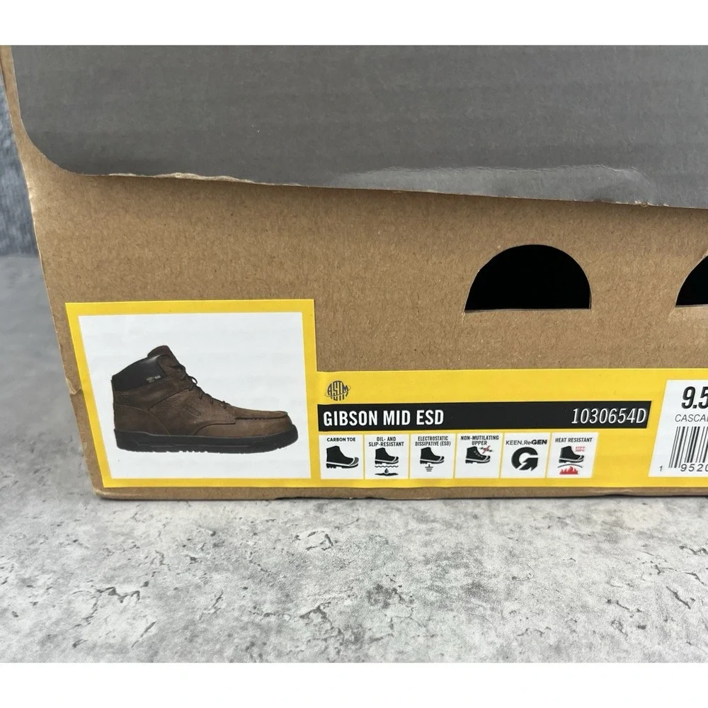 Keen Gibson Men's Gibson Mid Carbon Toe ESD Oil/Slip Resistant Work Boot 1030654